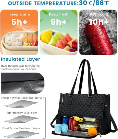 Tote Bag Lunch Bag Combo